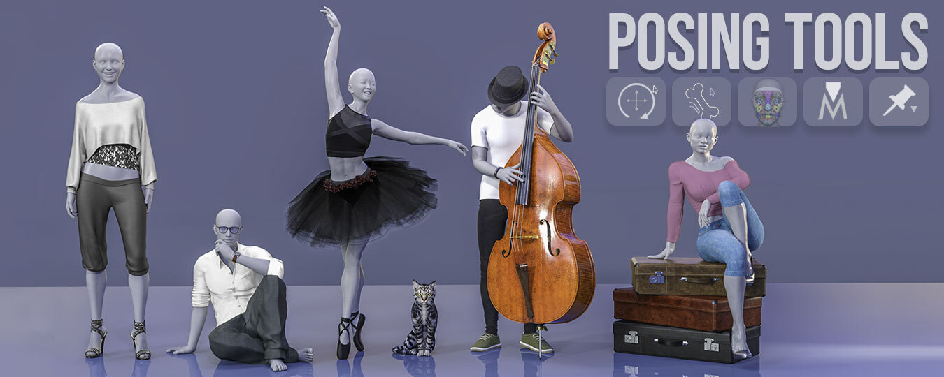 Daz Bytes: Intro to Posing Tools in Daz Studio