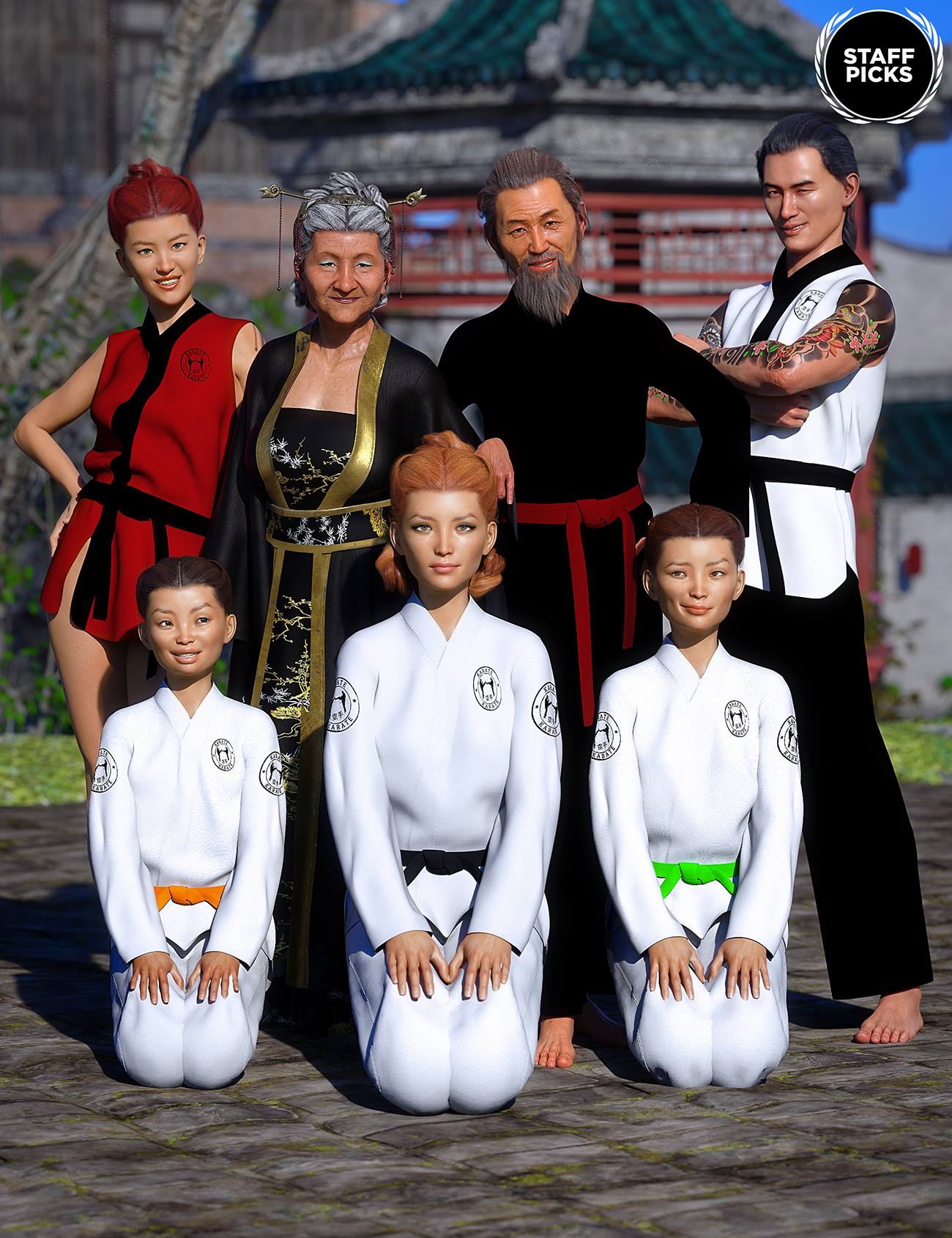 Staff Picks Eastern Culture Bundle by: , 3D Models by Daz 3D