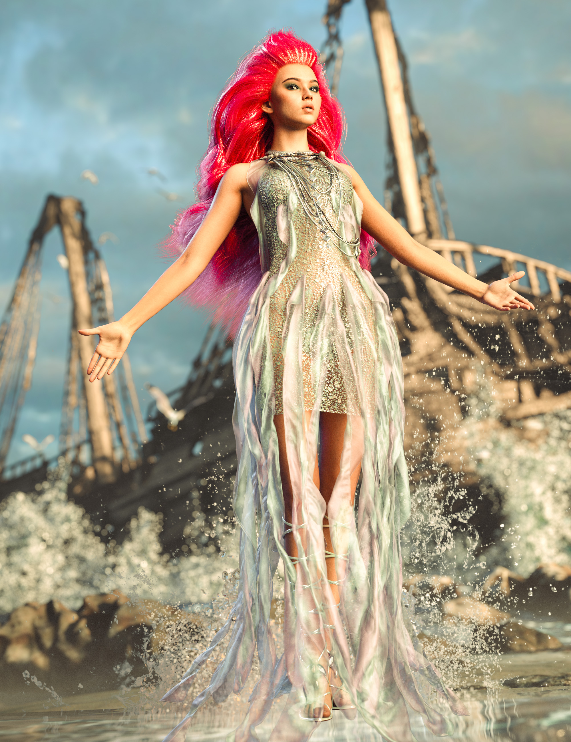 Nadine 9 HD Character Bundle by: , 3D Models by Daz 3D