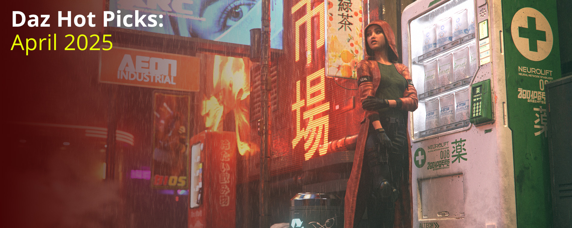 April’s Daz Hot Picks: Realism, Versatility, and a Touch of Cyberpunk