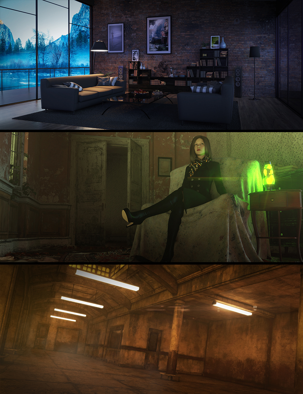 Interior Light Pro for Filament and Iray by: KindredArts, 3D Models by Daz 3D