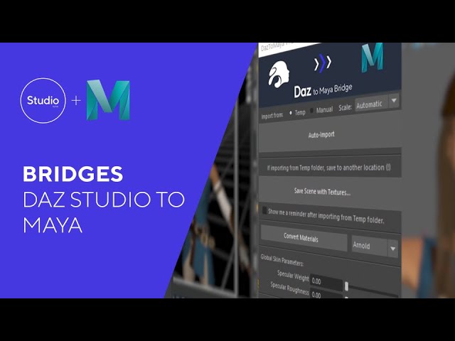 Daz Bridges Tutorial - Daz to Maya