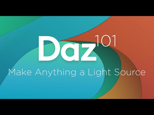 Daz 3D Tutorial: Make anything a light source