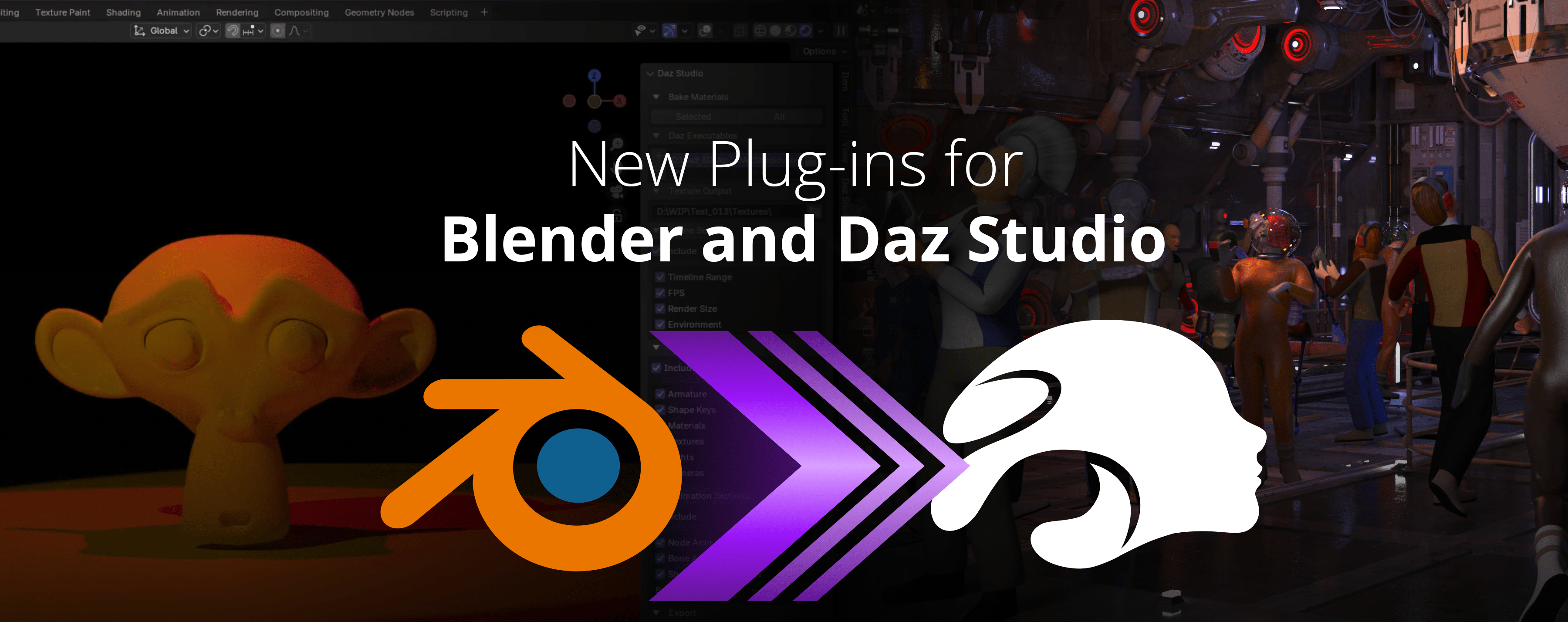 New Plug-ins for Blender and Daz Studio: Smoother Workflows, Faster Results